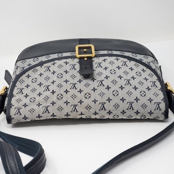 Auth Louis Vuitton Denim and Leather Crossbody Bag - Picture 5 of 16